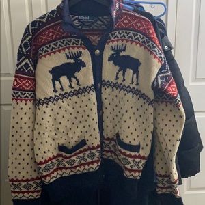 Rare Buffalo Nickel Ralph Lauren Knit Cardigan